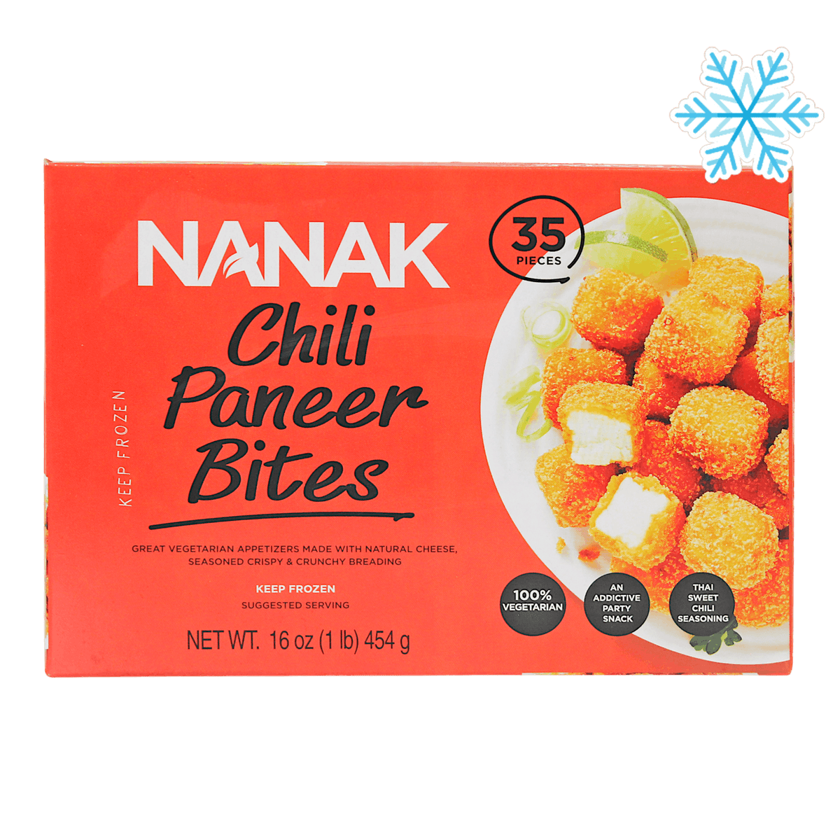 Nanak Chilli Paneer Bites 454 G