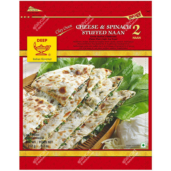 Deep Cheese Spinach Naan 232 G