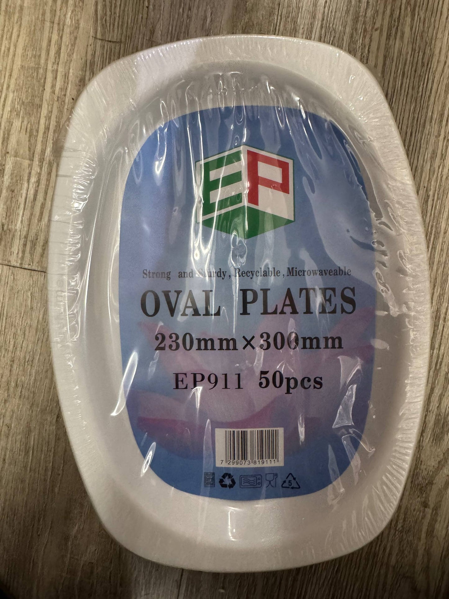 Oval Plates 50 pcs