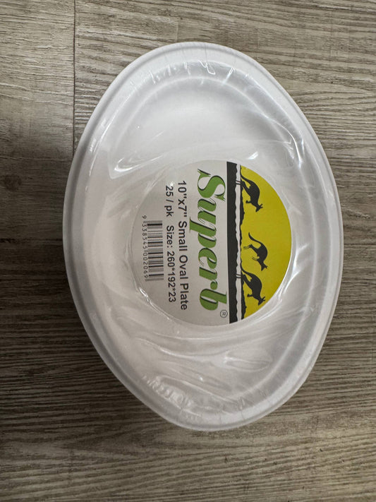 small ovel plates 25 pcs