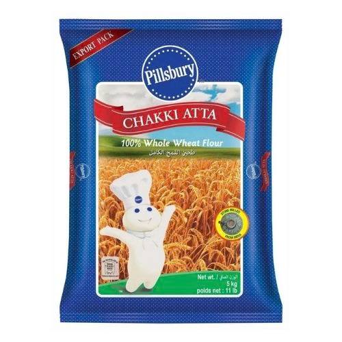 Pillsbury Chakki Atta 5kg whole wheat flour pack