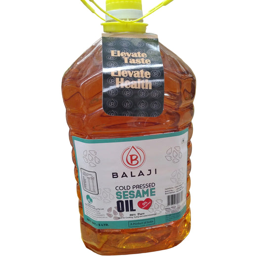 Balaji  Cold Pressed Sesame Oil 5 Ltr